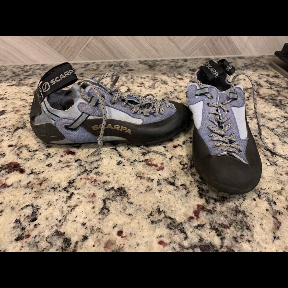 Scarpa climbing shoes